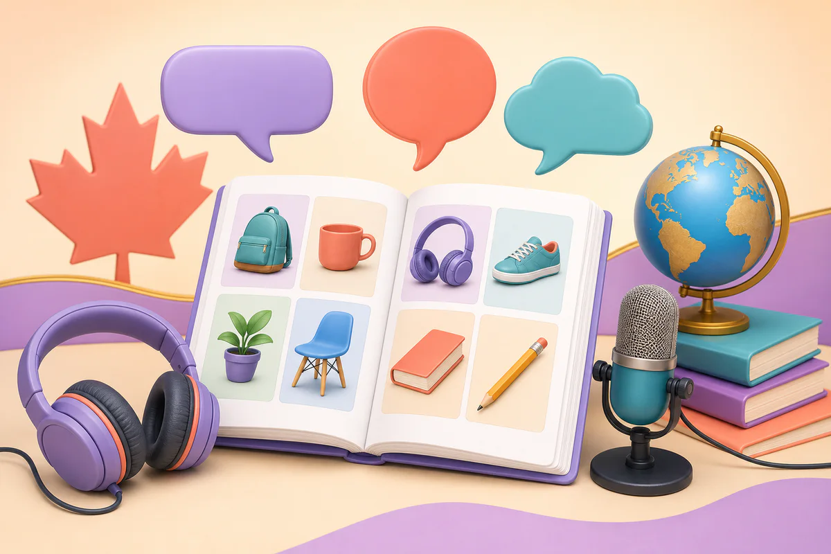 English as a Second Language, ESL Level 1 course illustration